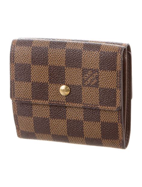 louis vuitton damier ebene wallet with yelliw